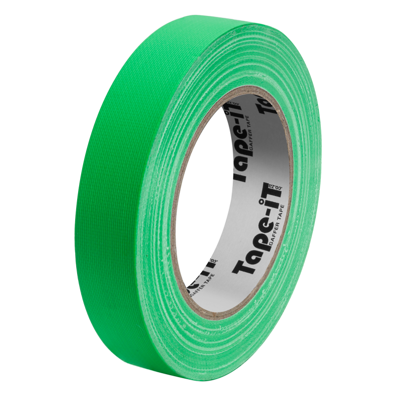 Tape-iT 1inch Green Gaffer Tape Rolls 24mm x 25m