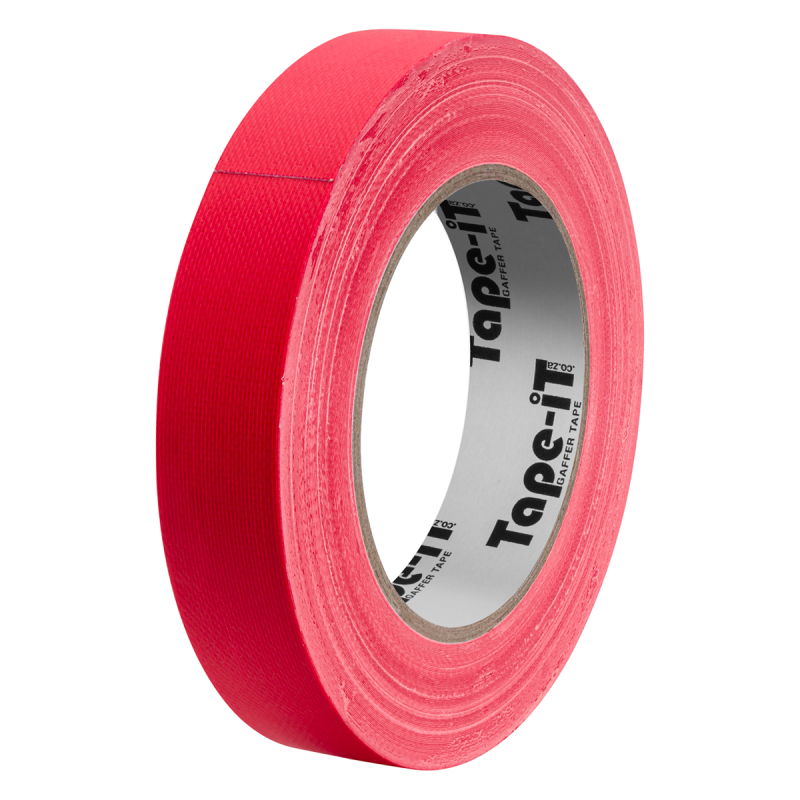 Tape-iT 1inch Red Gaffer Tape Rolls 24mm x 25m