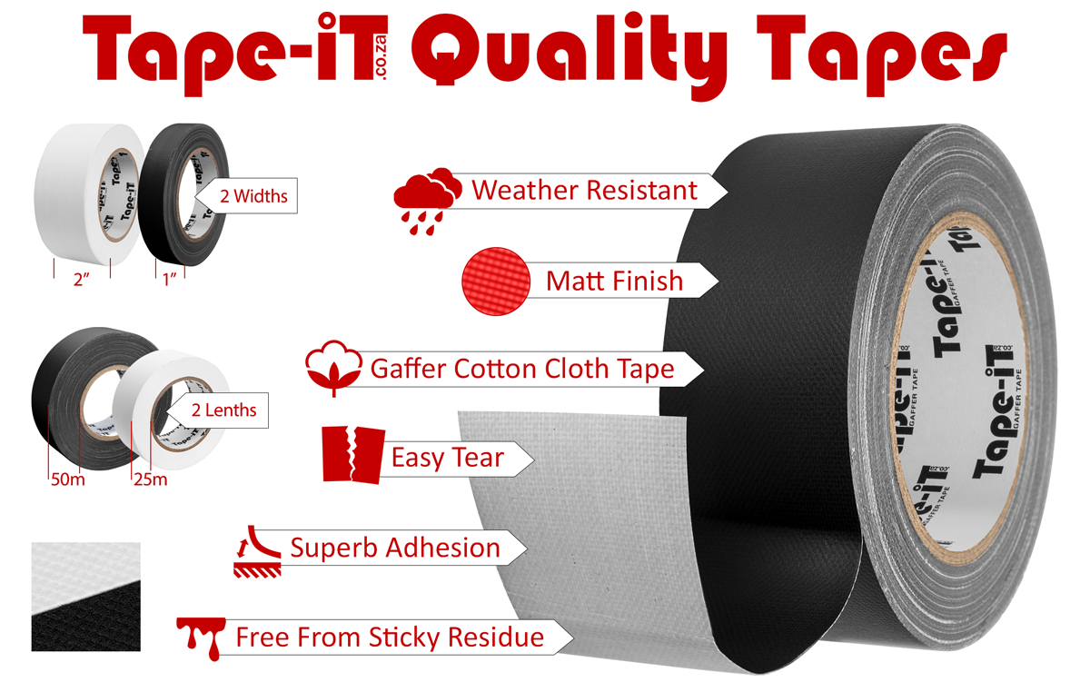 Tape-iT 1inch Pink Gaffer Tape Rolls 24mm x 25m - Image 5